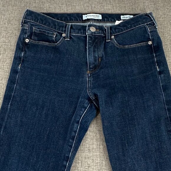 Banana Republic Low Rise Jeans 29 Skinny Ankle Denim Stretch 90% Cotton Spandex - Picture 5 of 11